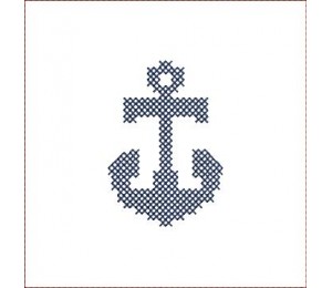 Stickdatei - Anker Kreuzstich